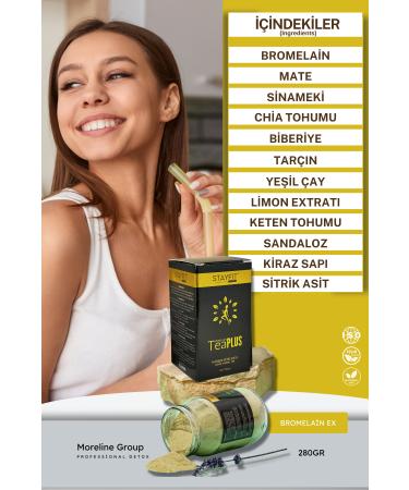 STAYF T Bromelain Extract 45 Day Detox Tea 280 gr - Buy Online on GoSupps.com