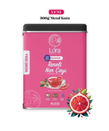 LoraTea 500g x4 Grain Tea Series Apple Black Mulberry Pomegranate Apricot - Mix in Glass - Prepare Hot or Cold - Buy Online on GoSupps.com