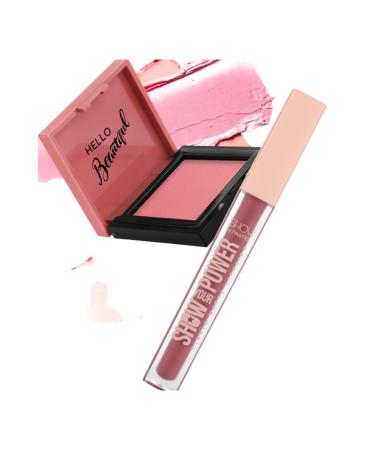 Pastel Show ByPastel Liquid Matte Lipstick 601 + Cream Blush - Cream Blush 41 Dazzling