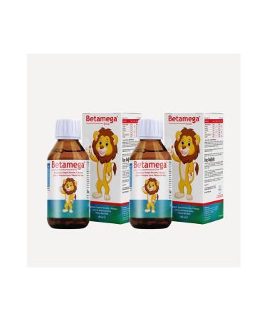 BETAMEGA Syrup 2-pack - Syrup Containing Beta-glucan Propolis Vitamin C Zinc and Selenium - 150 ml