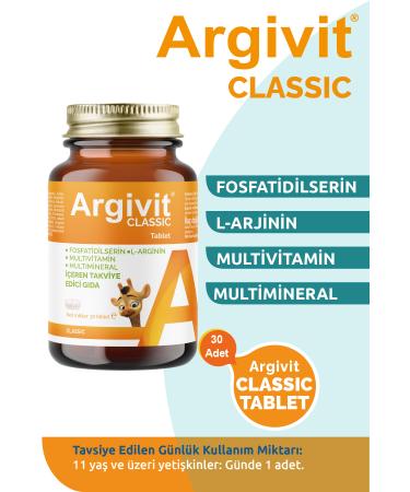 Argivit Classic 2 Pack - L-arginine Multivitamin Multimineral Tablets 30 Pieces - Buy Online on GoSupps.com