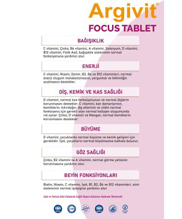 Argivit Focus Tablet 30 Tablets 3 Pack - Buy Online on GoSupps.com