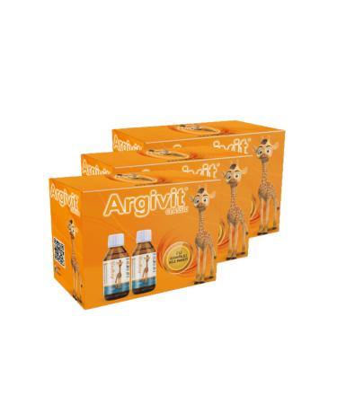 Argivit Classic Advantageous Family Package (6 X 150 ML) - L-arginine Multivitamin Multimineral Syrup 150 ml