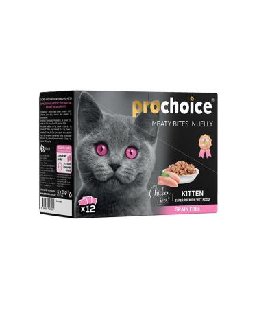 Pro Choice Pro Choice Chicken and Liver Family Pack Kitten Canned Cat Food 12 Pieces 85 Gr - Petshopundan