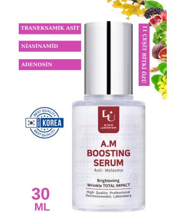 W. Skin Laboratory Boosting Serum Anti-Blemish + Anti-Aging Whitening Serum Containing Niacinamide Tranexamic Acid Adenosine