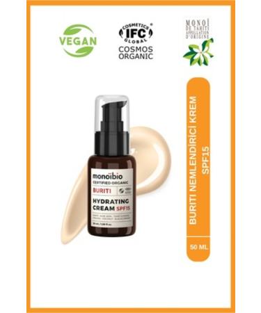 NOVAFACE STD Organic Certified Moisturizing Skin Care Cream - Buriti Hydrating Cream Spf15 Classic