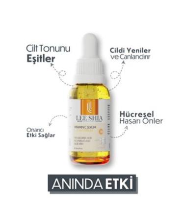 NOVAFACE STD Brightening Vitamin C Serum 30 ml (ASCORBIC ACID FERULIC ACID %0.5 ALOE VERA) Classic