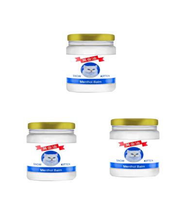 TAMNET Snow Kitten Hernia Pain Reliever Miraculous Menthol Balm Cream 50 ml X 3 pieces
