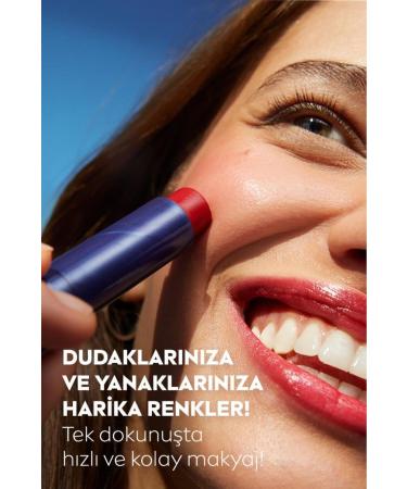 NIVEA Tinted Lip Care Cream Red 4.8 gr Moisturizing SPF30 Natural Oils Vitamin E For Lips Cheeks - Buy Online on GoSupps.com