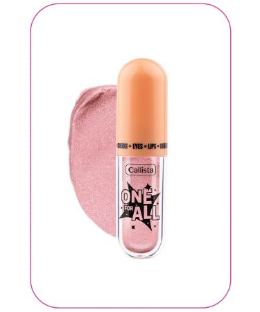 Callista One For All Eyes & Lips & Cheeks Glitter Liquid Eyeshadow - 02 Pink Cosmos - Buy Online on GoSupps.com