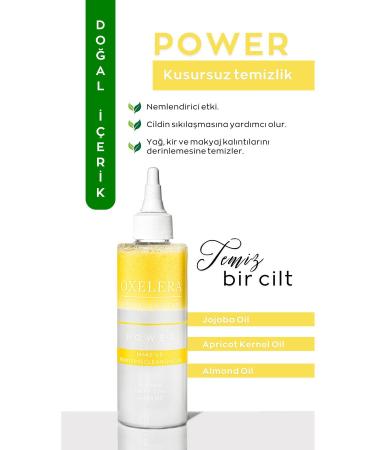 Oxelera Power Make-Up and Facial Cleansing Oil - Make-Up Removing Cleansing Oil - 200 ml - Buy Online on GoSupps.com