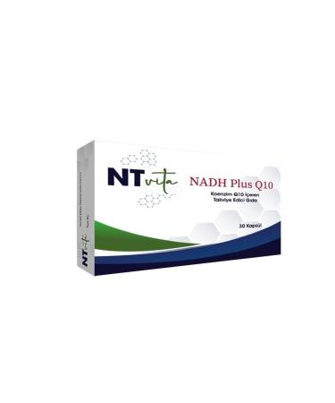 ntvita Nadh Plus Q10 Food Supplement Containing Coenzyme Q10 30 Capsules