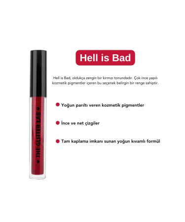 The Glitter Lab Glitter Liquid Eyeliner | Dazzling Liner - Hell is Bad - Buy Online on GoSupps.com