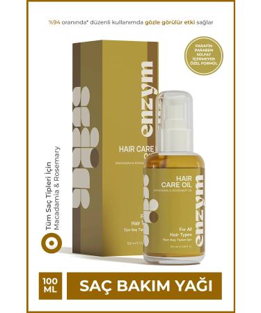 ENZYM COSMETICS Rapid Growth Effective Repair Complex Natural Hair Care Oil 100 ml (MACADAMIA AND ROSEMARY OIL)
