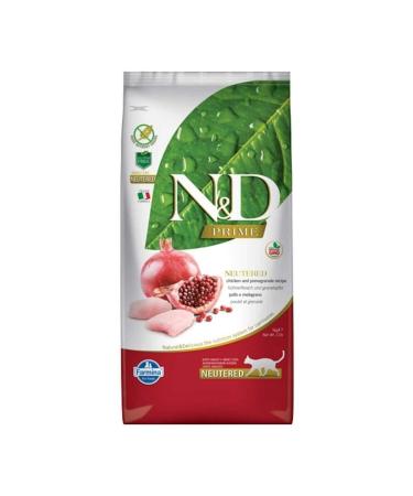 N & D Prime Grain Free Chicken & Pomegranate Sterilized Adult Cat Food 10 Kg