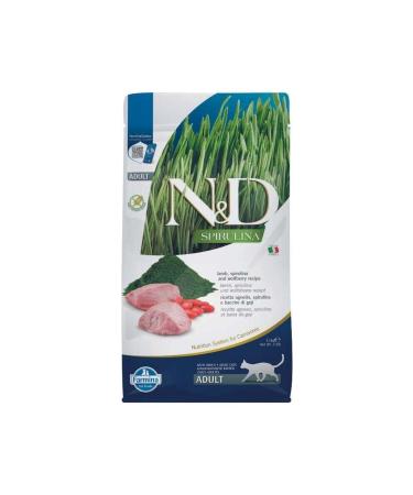 N & D Spirulina Lamb Grain-Free Adult Cat Food 1.5kg