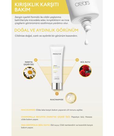 Cre'ars Daily Use Light Texture Sunscreen Cre'ars Profactor Daily Sunscreen SPF50+/PA++++ - Buy Online on GoSupps.com