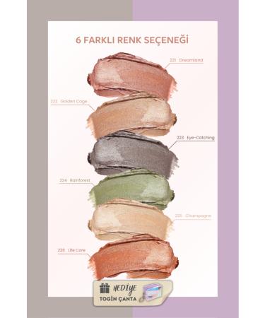 Pastel Mix Set - Glow Liquid Eyeshadow 223 + Cream Blush 44 + Togin Bag - Buy Online on GoSupps.com