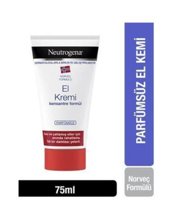 Neutrogena Unscented Norwegian Formula Hand Cream Unscented 75 ml Coffret Separation 3574661543864