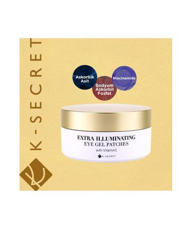 KSECRET Extra Illuminating Eye Gel Patches (VITAMIN C) - Under Eye Mask with Vitamin C