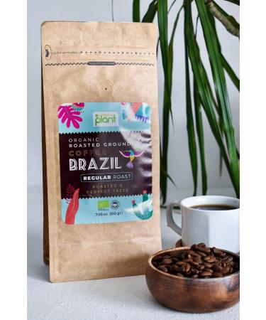 I am a plant Organic Ground Filter Coffee Brazilian Medium 200 gr - Buy Online on GoSupps.com