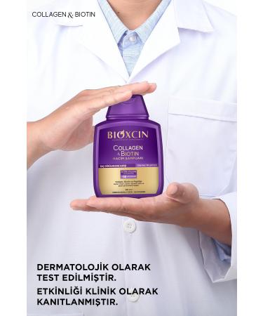 Bioxcin Collagen & Biotin Extra Volume Shampoo 300 ml - Collagen Biotin Fine and Sparse Hair - Buy Online on GoSupps.com