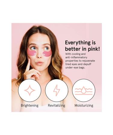 grace & stella Award Winning Eye Mask (Pink 1 pc) Reduces Dark Circles Puffy Eyes Under Eye Bags - Buy Online on GoSupps.com