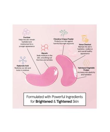 grace & stella Award Winning Eye Mask (Pink 1 pc) Reduces Dark Circles Puffy Eyes Under Eye Bags - Buy Online on GoSupps.com