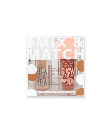 Show by Pastel Mix & Match Glow Liquid Highlighter 72 & Joy Liquid Blush 53