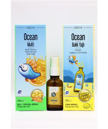 Ocean Multi Estellife D3 Spray and Ocean Fish Oil - Lemon Flavored Vitamin and Omega 3 Package - Buy Online on GoSupps.com