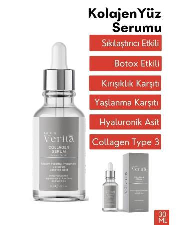 la mia verita Brightening Anti-Wrinkle Collagen Skin Care Serum with Hyaluronic Acid 30 ml