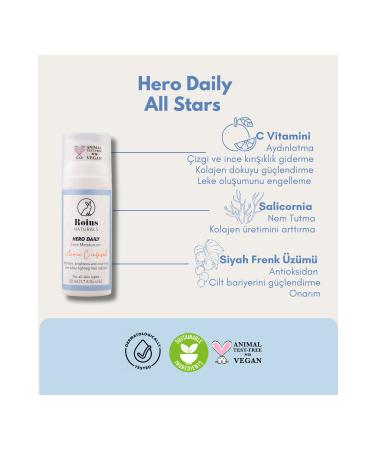 Roius Naturals Hero Daily Vitamin C Facial Moisturizer - Buy Online on GoSupps.com