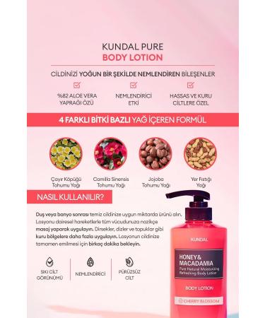 Kundal Intensive Moisturizing Effective Quadruple Body Care Set KUNDAL Body Care Gift Box (Cherry Blossom) - Buy Online on GoSupps.com
