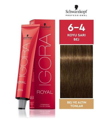Igora Schwarzkopf Royal Hair Dye 60 ml | No - 6.4 Dark Auburn Beige