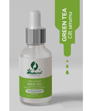 mederol cosmetics Green Tea Serum For Sensitive Skin Green Tea Natural Time Sleep Ampoule 30 Ml