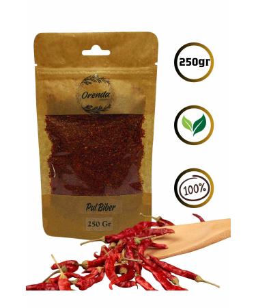 Orenda Red Pepper Flakes 250gr (Naturally dried and carefully ground red pepper will add flavor to meals)