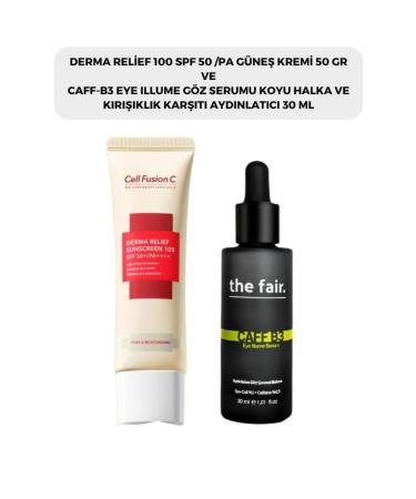 The Fair Cell Fusion C Derma Relief 100 Spf 50 /pa Sun Cream 50 gr and the fair. Brightening Eye Contour Serum