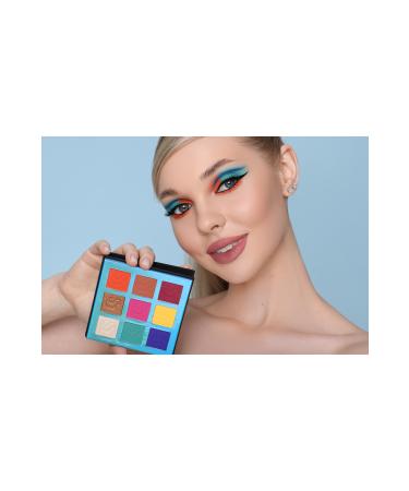 Cocosh She Colorful 9 Color Eyeshadow Palette High Pigmentation Non-Clumping Easy Blending - Buy Online on GoSupps.com