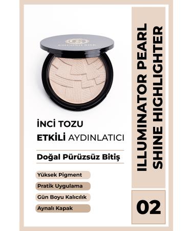 Cocosh She Pearl Shine Highlighter Illuminator 02 Champagne Pearl Powder High Pigmentation Soft Texture