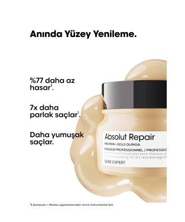 L'oreal Professionnel Serie Expert Absolut Repair Repair Mask for Damaged Hair 250ml - Buy Online on GoSupps.com