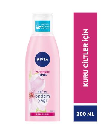 NIVEA Soothing Toner 200ml Cleans Dirt and Make-up Residues Moisturizer Almond Oil Dry Skin