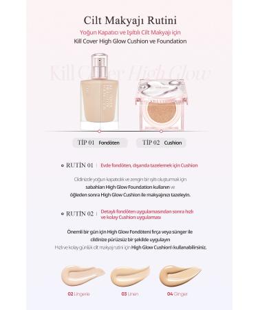 CLIO Lasting Coverage and Intense Radiance Foundation Clio Kill Cover High-Glow Foundation (4 Ginger) - Buy Online on GoSupps.com