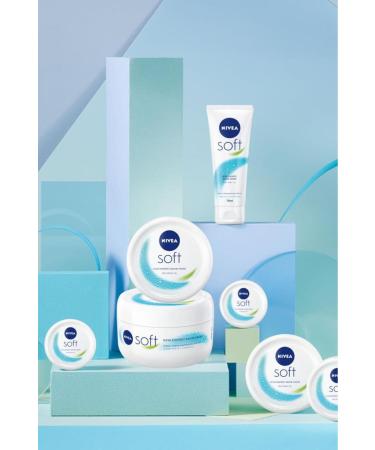 NIVEA Soft Moisturizing Body Care Cream 200ml Face Body and Hand Vitamin E Jojoba Oil X2 Pieces - Buy Online on GoSupps.com