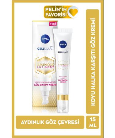 NIVEA Luminous630 Anti-Dark Circle Eye Care Cream 15ml Bright Eye Contour Hyaluronic Acid Effect