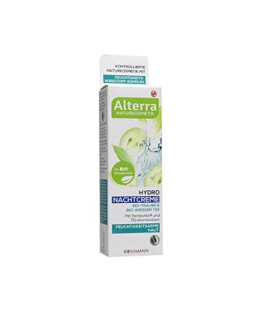 Alterra Hydro Nachtcreme Water Based Grape and White Tea Night Cream 50 ml - Buy Online on GoSupps.com