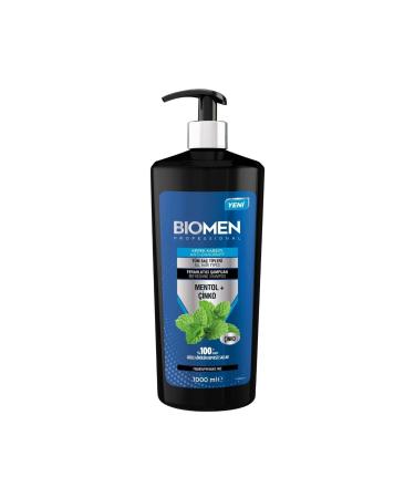 Biomen Biomen Shampoo 1000Ml. Menthol + Zinc