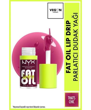 NYX Professional Makeup Fat Oil Lip Drip Shine Lip Oil - Thats Chic & Status Update - Buy Online on GoSupps.com