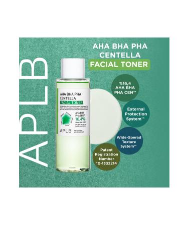 APLB - Aha Bha Pha Centella Facial Toner 160 ml - Aha Bha Pha Centella Content Toner