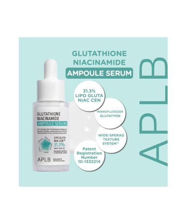 APLB Glutathione Niacinamide Ampoule Serum 40ml - Ampoule Serum Containing Glutathione and Niacinamide