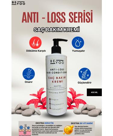 Beyoo Anti-Loss Anti-Loss Hair Care Cream with Keratin & Vitamin B6 400ml - All Hair Types - Buy Online on GoSupps.com